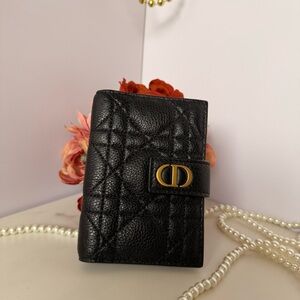 Dior Caro Dandelion Card Holder